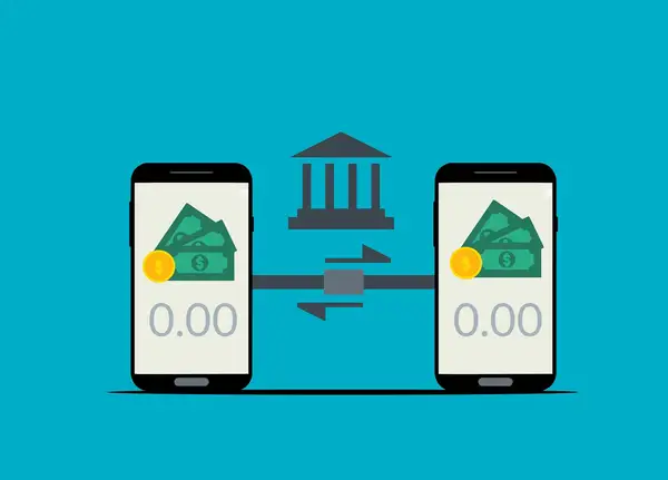 هاتف ذكي يرسل تحويلًا عبر محفظة إلكترونية، كما تُسوَّى دفعة stc pay لبائع P2P خلال ثوانٍ